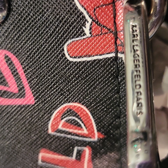 Karl Lagerfeld Black Multi Color Tote - Picture 3 of 16